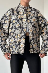 Desenli Papatya Desen Mont - Görsel 2