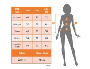 Kadın Uzun Kollu V Yakalı Waffle Bluz - Görsel 4
