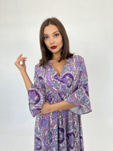 7035 ELBİSE-MOR - Görsel 6