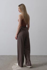 Beli Yarım Lastikli Palazzo Pantolon - Görsel 4