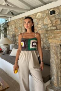 Jasmin Süzüneli Keten Tulum 1280-08 - Görsel 4
