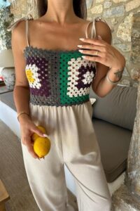 Jasmin Süzüneli Keten Tulum 1280-08 - Görsel 5