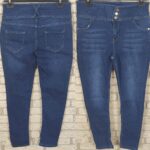 Yüksek Bel Likralı Jean Pantolon 90 Cm - Görsel 2