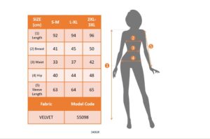 Kadın Uzun Kollu Kruvaze Yaka Kısa Kadife Elbise - Görsel 6