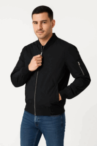 Erkek Içi Astarlı Fermuarlı Bomber Mont Ceket - Görsel 2