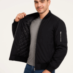 Erkek Içi Astarlı Fermuarlı Bomber Mont Ceket - Görsel 4