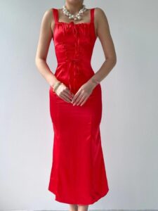 PAG İP ASKILI ELBİSE - Görsel 2