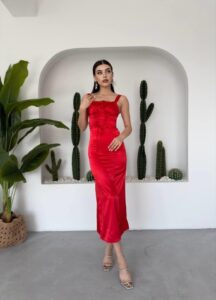 PAG İP ASKILI ELBİSE - Görsel 4