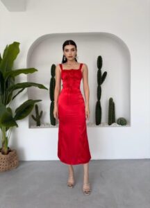 PAG İP ASKILI ELBİSE - Görsel 6