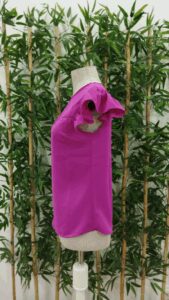 Kadın Yuvarlak Yaka Kolları Fırfırlı Krep Bluz - Görsel 7