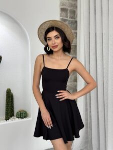 Pole İp Askılı Elbise