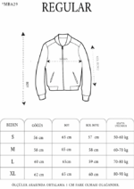 Tam Fermuarlı Uzun Kol Baskılı Bomber Ceket - Görsel 2