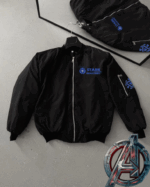 Tam Kalıp Uzun Kol Baskılı Bomber Ceket - Görsel 4