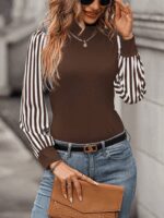 Kadın Uzun Kollu Balıkçı Yaka Bürümcük Bluz