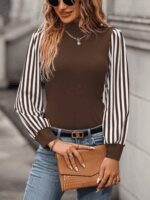 Kadın Uzun Kollu Balıkçı Yaka Bürümcük Bluz - Görsel 3