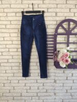 Yüksek Bel Likralı Jean Pantolon 90 Cm - Görsel 3
