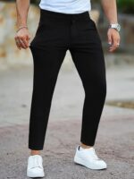 Erkek Cepli Slimfit Atlas Pantolon - Görsel 4