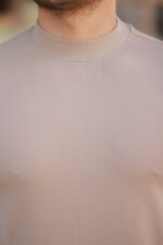 Erkek Ince çizgi Dokulu Kısa Kollu T-shirt - Görsel 3