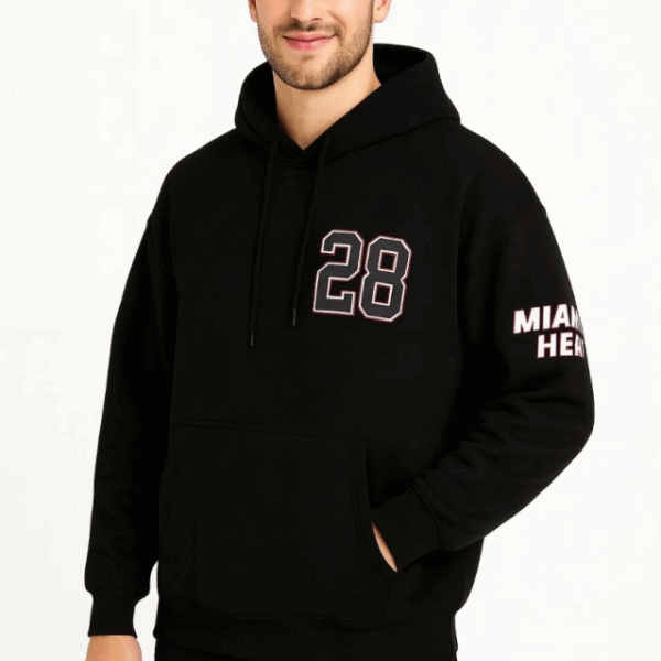 Üç İplik Kapüşonlu Ön Ve Arka Baskılı SweatShirt Hoodie