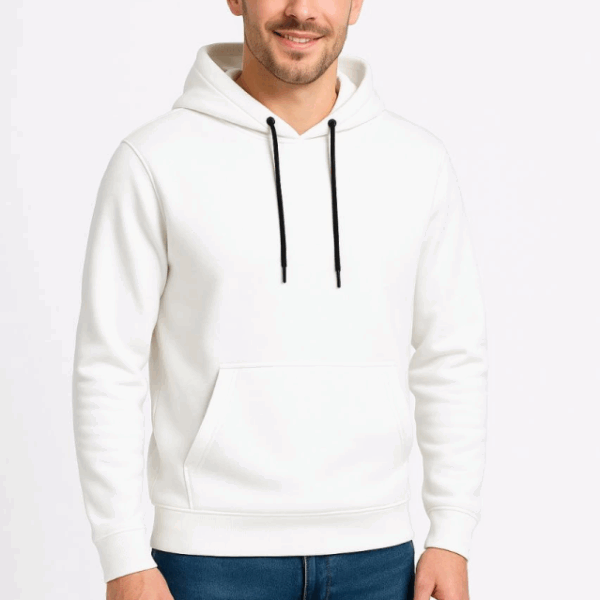 Erkek Üç İplik Kapüşonlu Kanguru Cepli SweatShirt Hoodie