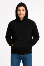 Erkek Üç İplik Kapüşonlu Kanguru Cepli SweatShirt Hoodie - Görsel 2
