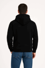 Erkek Üç İplik Kapüşonlu Kanguru Cepli SweatShirt Hoodie - Görsel 3