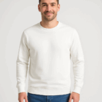 Erkek Üç İplik Düz Bisiklet Yaka SweatShirt - Görsel 2