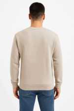 Erkek Üç İplik Düz Bisiklet Yaka SweatShirt - Görsel 3