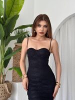 Kalıse İp Askılı Elbise