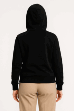 Üç İplik Kapüşonlu Tam Fermuarlı Kanguru Çepli SweatShirt Hoodie - Görsel 3