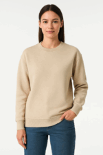 Üç İplik Düz Bisiklet Yaka SweatShirt - Görsel 2