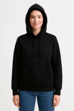 Üç İplik Kapüşonlu Kanguru Çepli SweatShirt Hoodie - Görsel 3