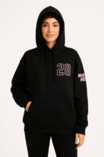 Üç İplik Kapüşonlu Ön Ve Arka Baskılı SweatShirt Hoodie