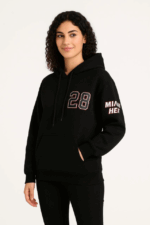 Üç İplik Kapüşonlu Ön Ve Arka Baskılı SweatShirt Hoodie - Görsel 4
