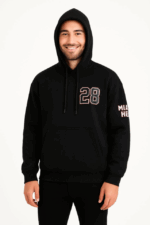 Üç İplik Kapüşonlu Ön Ve Arka Baskılı SweatShirt Hoodie - Görsel 2