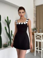 Alyosa Çiçek Detaylı Elbise - Görsel 5