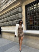 LEOPAR KISA ELBİSE SANDY - Görsel 2