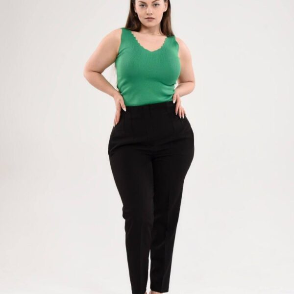 Yüksek Bel Battal Pantolon