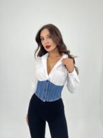 6963 GÖMLEK-BEYAZ - Görsel 4