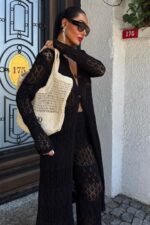 Bridget Ajurlu Uzun Hırka Takım 9881 - Görsel 6