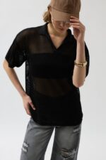 Polo Yaka TransparanT-Shirt - Görsel 4