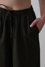 Beli Lastikli Bol Paça Pantolon - Görsel 4
