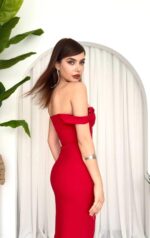 Ners Taş Detaylı Elbise - Görsel 5