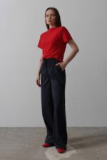 Beli Lastikli Bol Paça Pantolon - Görsel 3