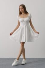 Beli Korseli Mini Elbise - Görsel 2