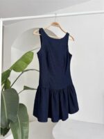 Balon Etekli Tensel Mini Elbise 2887 - Görsel 10