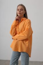 Geniş Manşet Detaylı Gömlek - Görsel 4