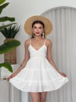 Nose İp Askılı Elbise - Görsel 5