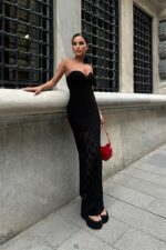 Eudora Ajurlu StraplezElbise 2771 - Görsel 7