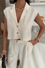 Zoe Crop Yelek Takım 9744-08 - Görsel 4